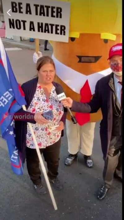 Woman gleefully asks for Trump to be her dictator
