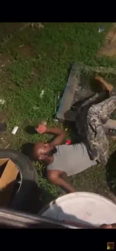 The recoil got him good