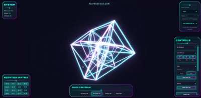 Free interactive 4D polytope viewer with true stereographic projection