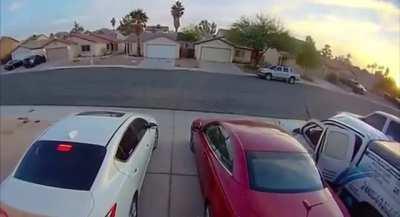 Lighting a cigarette with butane canisters in your car