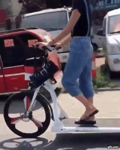 This E-walking Bike 🚲