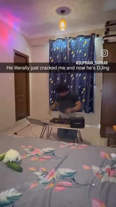 Now He's DJing