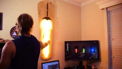 I made a life size replica of the great flame blade !