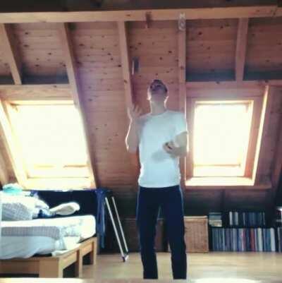 Our PE teacher made us learn juggling in quarantine. So, yeah... only one at a time ladies😎