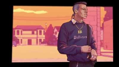 My recent Fanart got compared to GTA V's loading screens. So I got my friends to animate it for me [Fanart]