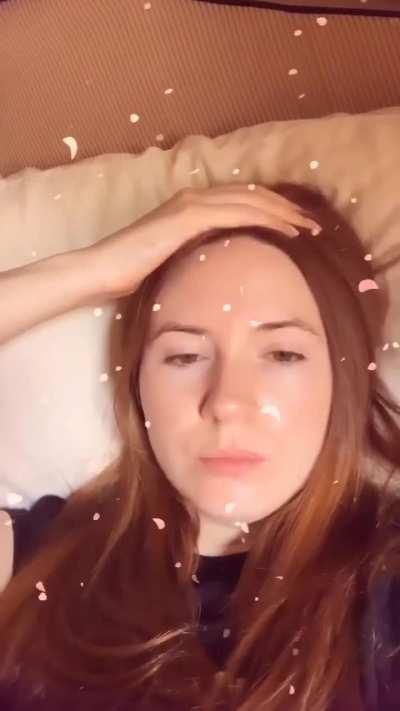 Karen, if you're reading this, please give an update on Robert the Bear. :) (copied from @karen_gillans_lover on Instagram)