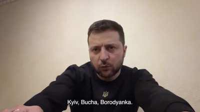President Zelensky's Latest Address. 22/01/23. Duration 4m32. English Subtitles.