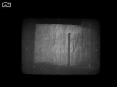 Not a tank but nonetheless relevant, contemporary slow motion footage of 17 pounder shells perforating 5 inch armor plate