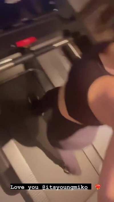 Treadmill on IG Story (January 2024)