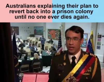 Congratulations. You are being rescued. Please do not resist.