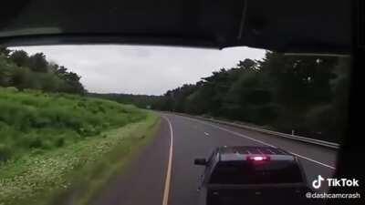 Why anyone would choose to break check a truck is beyond me, as if you’d win