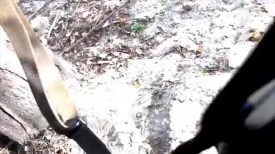 A short compilation of footage showing Ukrainian special forces  from the “Wasp” unit landing on one of the islands in the Kherson region to clear it from Russians sometime at the end of last year