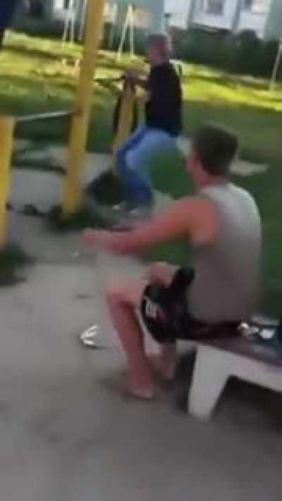 Attaching you hands to a metal rod