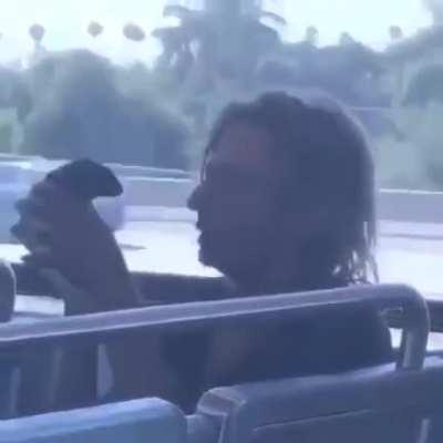 Meanwhile ice-cream left at home in a cage