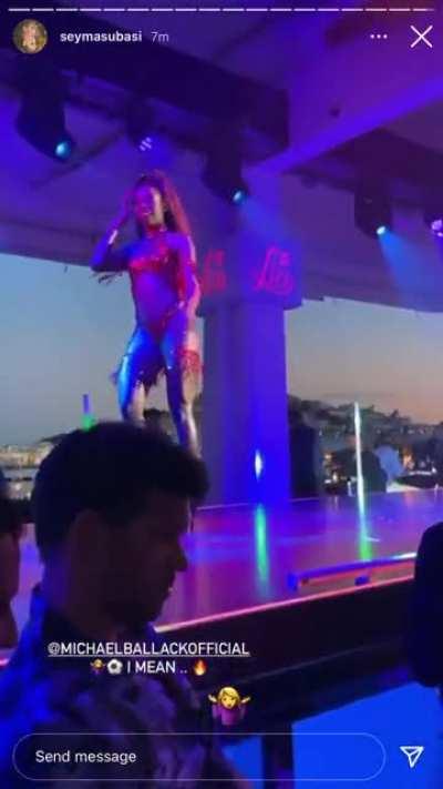 Ballack enjoying the show