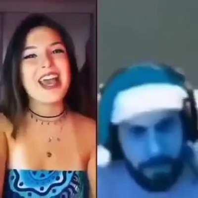 Eu quando recebo uma cantada.