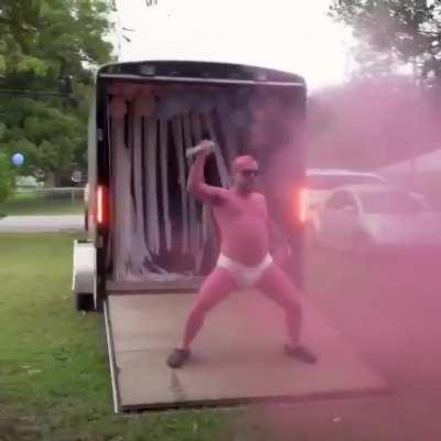 Gender reveal gone right