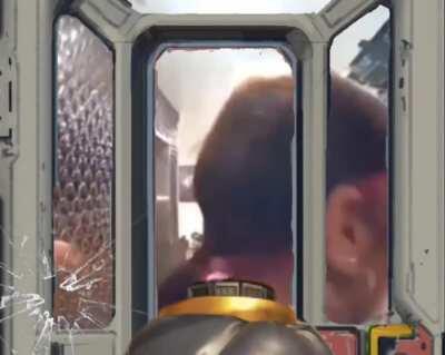 When a caustic trap locks a door: