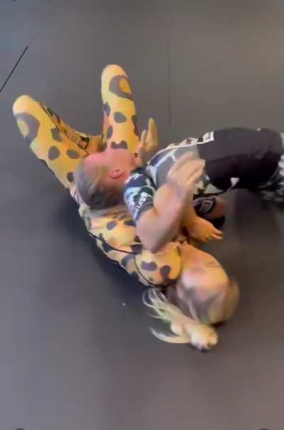 Lauren and Mary grapple