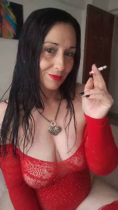 I won't just leave my lipstick mark on the cigarette... but I'll leave that to your imagination!