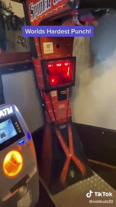 to strike with a powerful punch