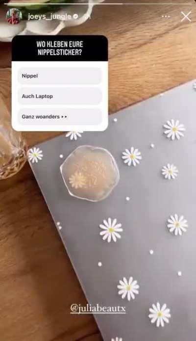 Julia Beautx Nipple Sticker 😜