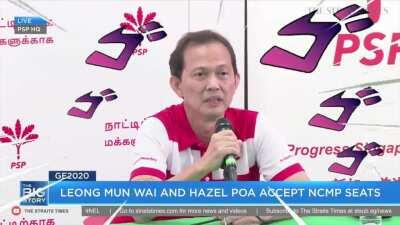 Why do we hear boss music when PSP's Leong Mun Wai spoke Japanese?