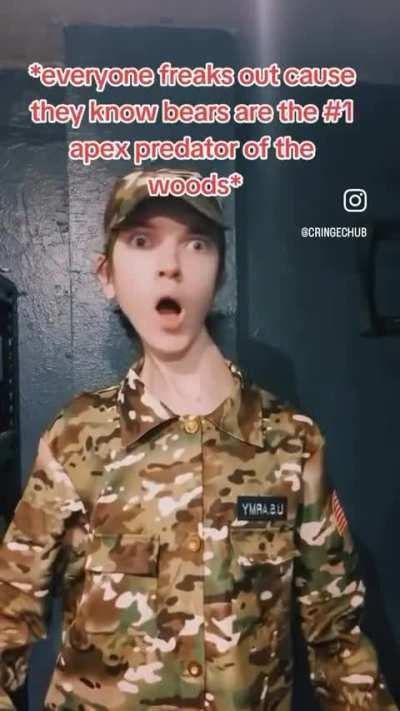 Someone straighten his neck