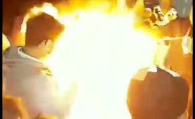 WCGW setting your friend on fire?