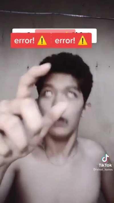 Not sure if he's faking disorders or a demonic possession...either way it's cringe