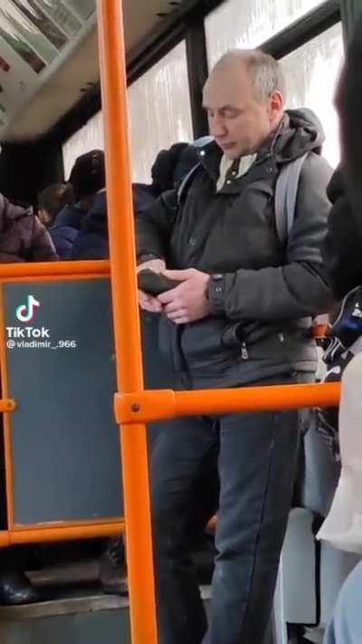 Putin is spotted taking public transport in Belarus