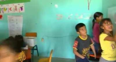 3 year old working in the fields in Mexico