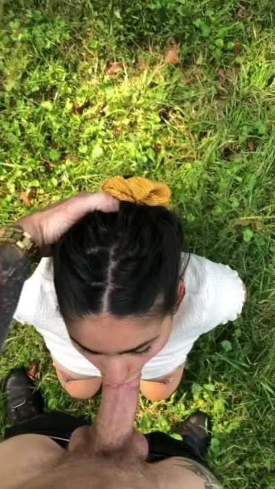 Why is sucking dick so much more fun in the view of others?