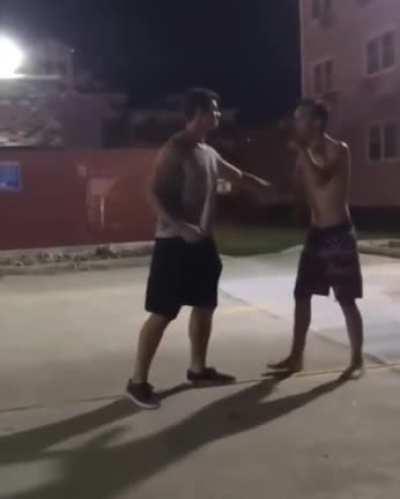 bro wasnt even tryna fight