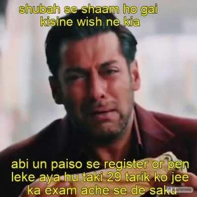 Atleast tum log to wish karo