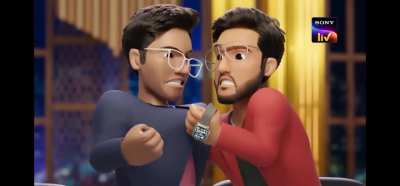 Shark tank animation on point.