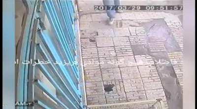 Man tosses his cigarette down a sewer and causes an explosion