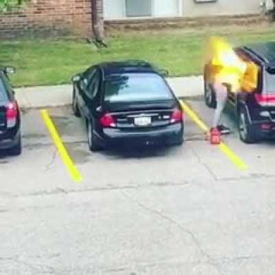 Female arsonist almost set herself on fire