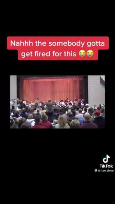 Somebody gotta get fired for this.