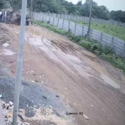 Overload an old vehicle so much that it just rips appart