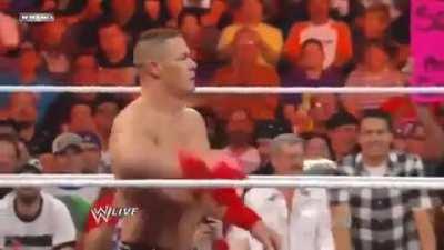 Shirt gets thrown back!