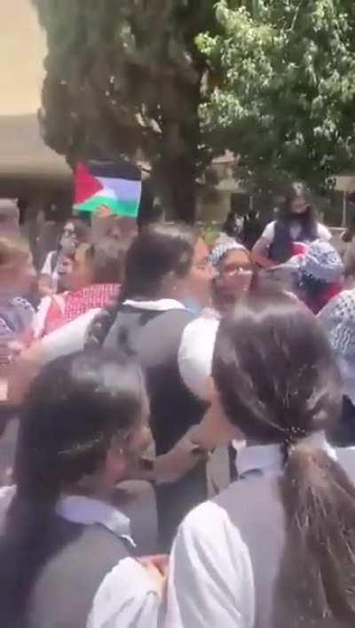 A German teacher at the private Catholic-run Schmidt Girls School in East Jerusalem scolded & forbade her students from drawing a map of Palestine on the grounds that it was 