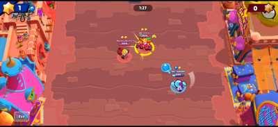 If a brawler jumps with a squeak attack, it doesn't affect other brawlers on the ground.