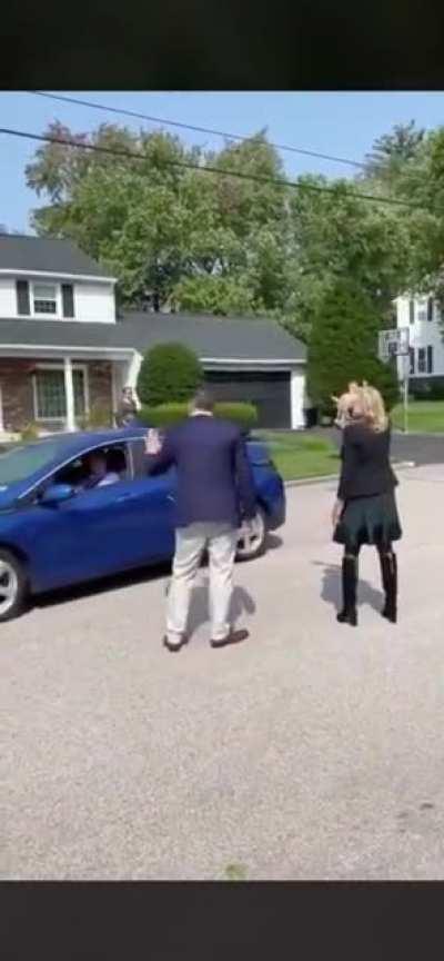 More people in a McDonald’s drive thru than joe Biden’s car parade