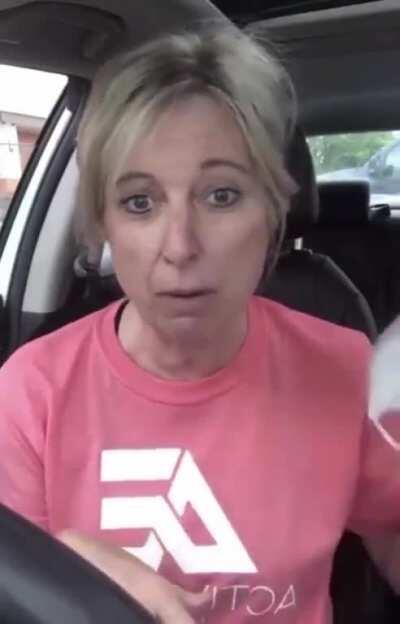 Karen had a mask on for 45 minutes