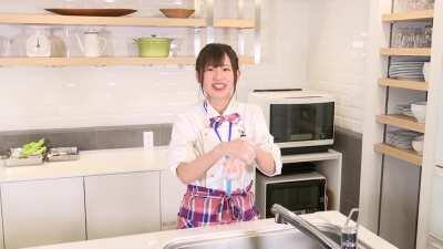 Rieri singing happy birthday to herself