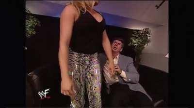 Vince has to double check Trish is wearing panties 