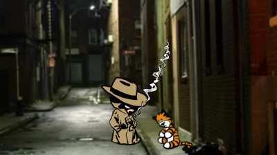 David and Jerry meet Calvin and Hobbes.