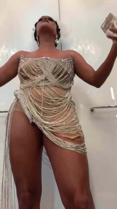 As Josephine Baker for Halloween party via insta reel 10-27-24 