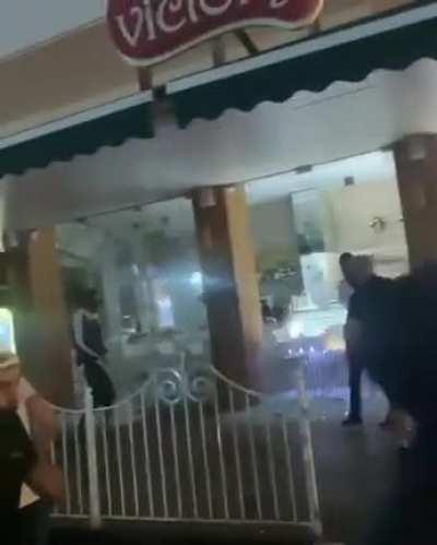 Israelis vandalising Arab owned shops in Bat Yam
